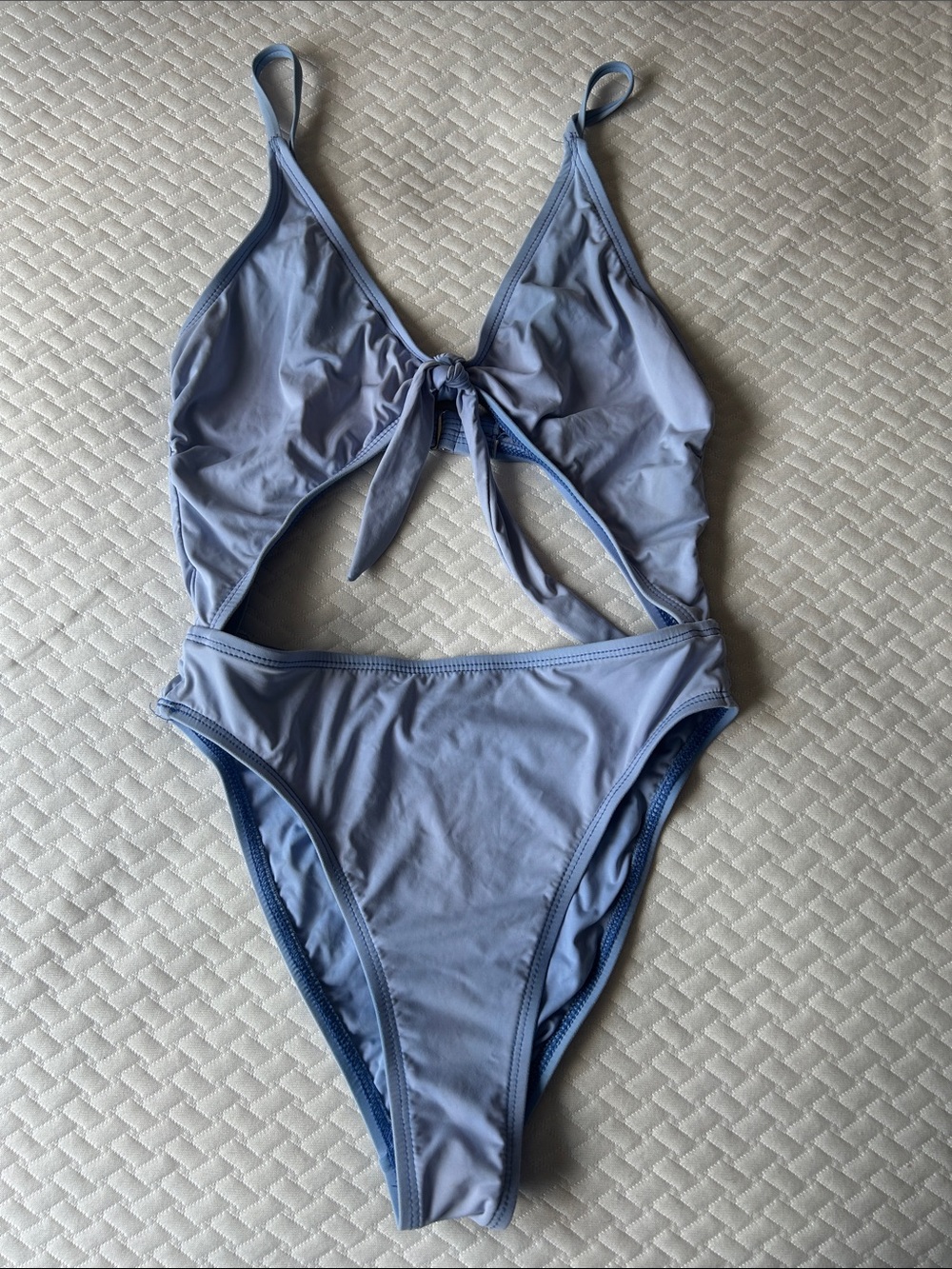 Dippin' Daisy's Light Blue Ruched One-Piece Swimsuit